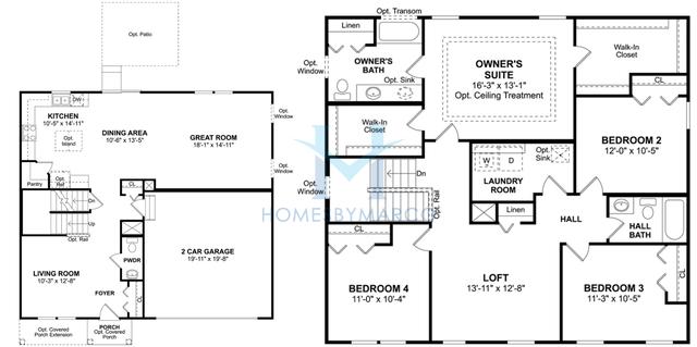 Photos of the Colton model in the Silver Leaf subdivision in Joliet, IL