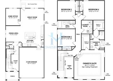 Photos of the York II model in the Villas at the Commons subdivision in Hawthorn Woods, IL