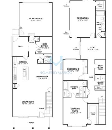Photos of the Emmerich model in the Link Crossing subdivision in Buffalo Grove, IL