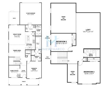 Photos of the Alcott model in the Link Crossing subdivision in Buffalo Grove, IL
