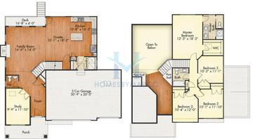 Photos of the Berquist model in the Squires Crossing subdivision in Maple Park, IL