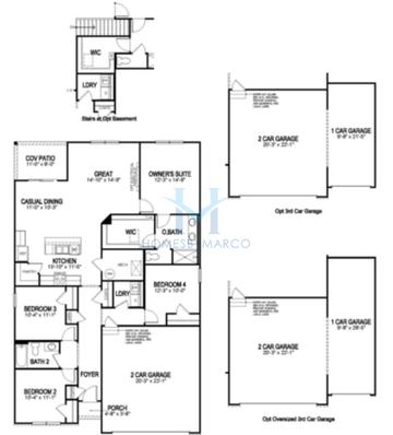 Photos of the Claiborne model in the Legacy Pointe subdivision in Joliet, IL