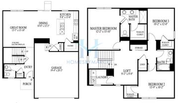 Photos of the Sierra model in the Legacy Pointe subdivision in Joliet, IL