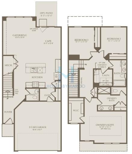 Photos of the Cascade model in the Meadow Ridge subdivision in Aurora, IL