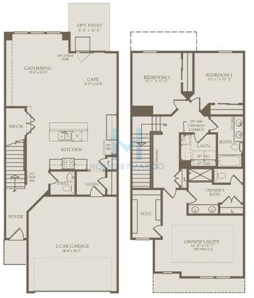 Photos of the Cascade model in the Meadow Ridge subdivision in Aurora, IL