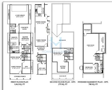 Photos of the Ponderosa model in the Elburn Station subdivision in Elburn, IL