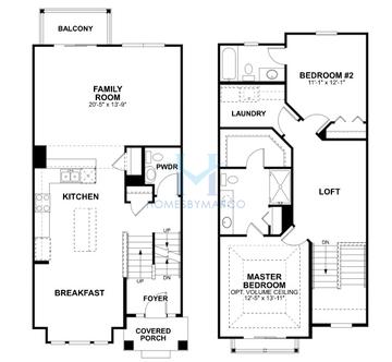Photos of the Foster model in the The Square at Goodings Grove subdivision in Homer Glen, IL