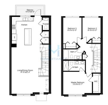 Photos of the Grant model in the Lexington Reserve at Oak Park subdivision in Oak Park, IL