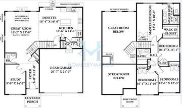 Photos of the Berquist model in the Elburn Station subdivision in Elburn, IL