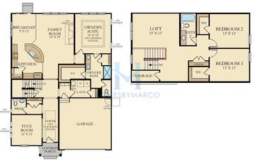 Photos of the Bryce model in the Westview Crossing subdivision in Algonquin, IL