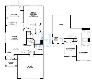 Photos of the Danbury model in the Chatham Square subdivision in Plainfield, IL