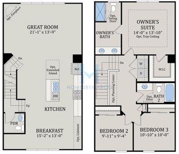 Photos of the Crawford model in the Meadow Square subdivision in Rolling Meadows, IL
