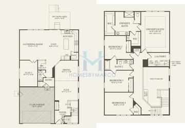 Photos of the Everett model in the Hobson Hill subdivision in Woodridge, IL