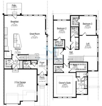 Photos of the Churchill model in the Roslyn Meadows subdivision in Barrington, IL