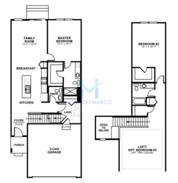 Photos of the Fielding model in the Brentwood subdivision in Barrington, IL