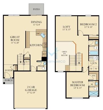 Photos of the Dunham model in the Prairie Commons subdivision in Batavia, IL