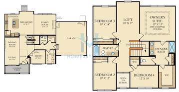 Photos of the Huntington model in the Ponds of Stony Creek subdivision in Elgin, IL