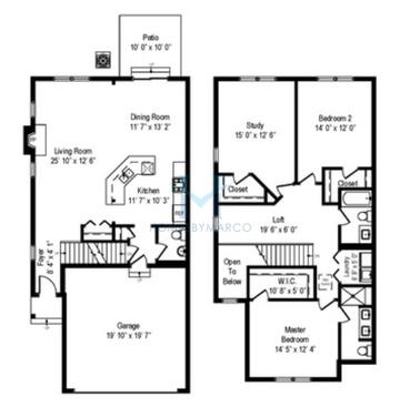 Photos of the Emerson model in the Gables of Roselle subdivision in Roselle, IL