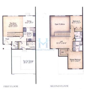 Photos of the Birch model in the The Townes at Ashcroft Walk subdivision in Oswego, IL