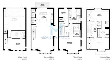 Photos of the Uptown B model in the Gateway subdivision in Northbrook, IL