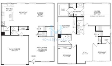 Photos of the Clybourn model in the Ponds of Bull Valley subdivision in Woodstock, IL
