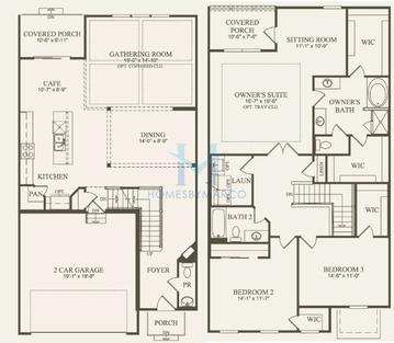 Photos of the Fairfax model in the Bloomingdale Walk Townhomes subdivision in Bloomingdale, IL