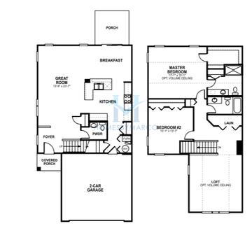 Photos of the Campbell model in the Gramercy Square subdivision in Aurora, IL