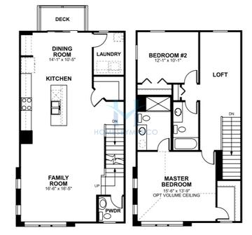 Photos of the Ontario model in the Gramercy Square subdivision in Aurora, IL