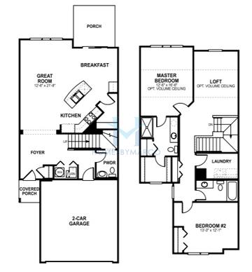 Photos of the Braeden model in the Gramercy Square subdivision in Aurora, IL