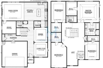 Photos of the Everest model in the Springbank subdivision in Plainfield, IL