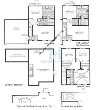 Photos of the Barclay model in the Lakewood Streams subdivision in Streamwood, IL