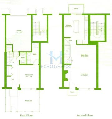 Photos of the Aspen model in the Riverwalk subdivision in Chicago, IL