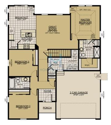 Photos of the Camden model in the Hampshire Highlands subdivision in Hampshire, IL