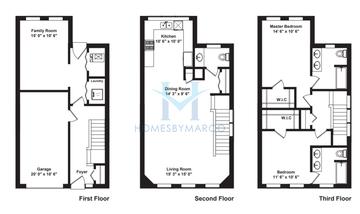 Photos of the A model in the Church Street Village subdivision in Evanston, IL