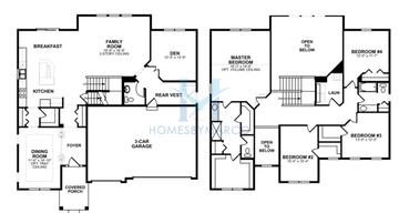 Photos of the Hudson model in the Westminster Gardens subdivision in Shorewood, IL