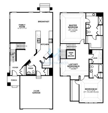 Photos of the Cortland model in the Brentwood subdivision in Barrington, IL