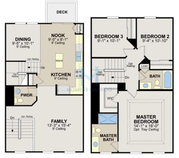 Photos of the Amherst model in the The Townes at Brookmere subdivision in Matteson, IL