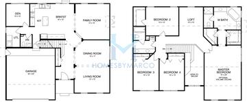 Photos of the Alexandria model in the Springbank subdivision in Plainfield, IL