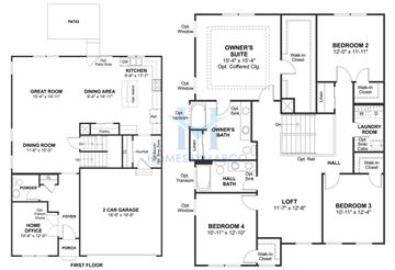 Photos of the Naper model in the Tramore subdivision in Naperville, IL