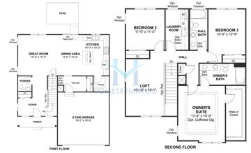 Photos of the Knoch model in the Tramore subdivision in Naperville, IL
