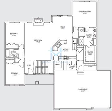 Photos of the Bettendorf model in the Sycamore Creek subdivision in Sycamore, IL