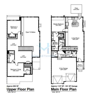 Photos of the Belmont model in the Roslyn Meadows subdivision in Barrington, IL