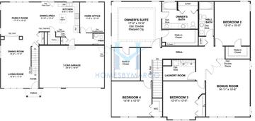 Photos of the Yorkshire model in the Estates Of Fox Chase subdivision in Oswego, IL