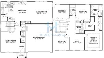 Photos of the Clover model in the Estates Of Fox Chase subdivision in Oswego, IL