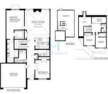 Photos of the Driftwood model in the Woodland Estates subdivision in Addison, IL