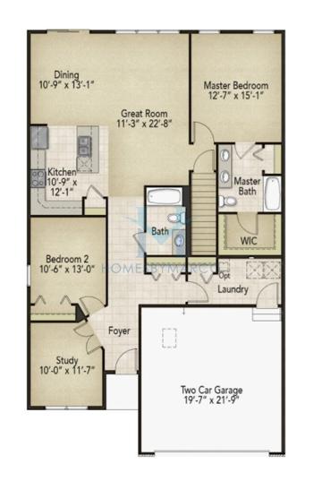 Photos of the Douglas model in the The Townes at Ashcroft Walk subdivision in Oswego, IL