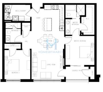 Photos of the B model in the The Marquis on Maple subdivision in Downers Grove, IL