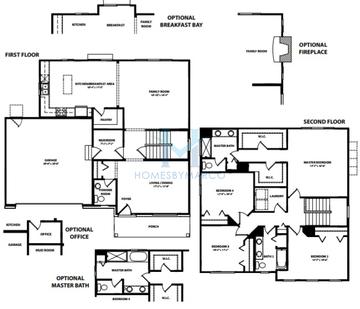Photos of the Lexington model in the Playa Vista subdivision in Plainfield, IL