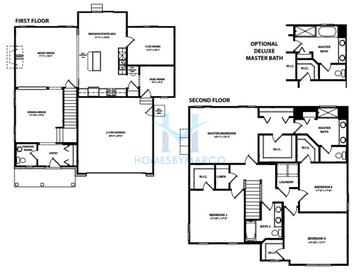 Photos of the Columbia model in the Playa Vista subdivision in Plainfield, IL