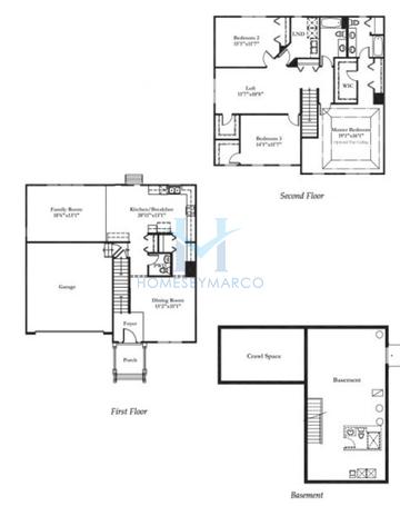 Photos of the Dalewood model in the West Point Gardens subdivision in Elgin, IL